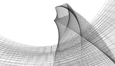 Soyut fütüristik arka plan, bir iş için modern grafik tasarımı, duvar kağıdı gökdelenleri tasarımı, vektör illüstrasyonu. soyut mimari duvar kağıdı