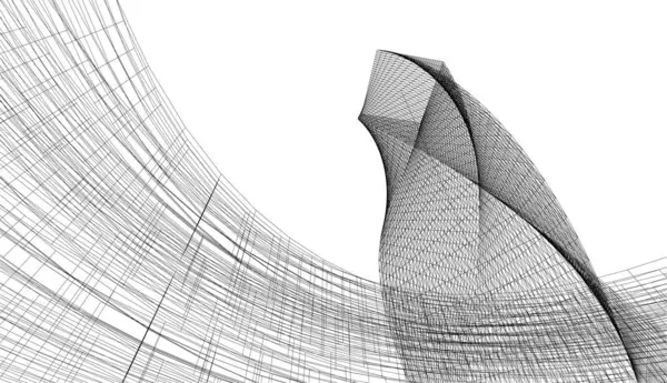 Soyut fütüristik arka plan, bir iş için modern grafik tasarımı, duvar kağıdı gökdelenleri tasarımı, vektör illüstrasyonu. soyut mimari duvar kağıdı
