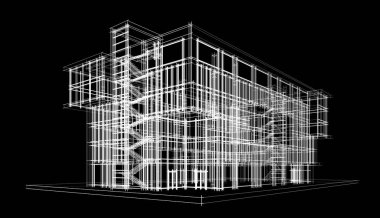 Soyut fütüristik arka plan, bir iş için modern grafik tasarımı, duvar kağıdı gökdelenler tasarımı, illüstrasyon. soyut mimari duvar kağıdı