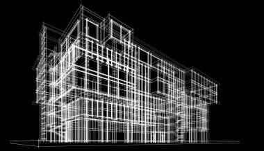 Soyut fütüristik arka plan, bir iş için modern grafik tasarımı, duvar kağıdı gökdelenler tasarımı, illüstrasyon. soyut mimari duvar kağıdı