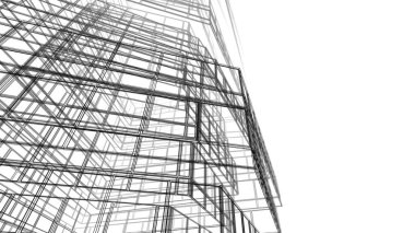 Soyut fütüristik arka plan, bir iş için modern grafik tasarımı, duvar kağıdı gökdelenler tasarımı, illüstrasyon. soyut mimari duvar kağıdı