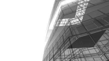 Soyut fütüristik arka plan, bir iş için modern grafik tasarımı, duvar kağıdı gökdelenler tasarımı, illüstrasyon. soyut mimari duvar kağıdı