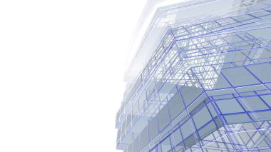 Soyut fütüristik arka plan, bir iş için modern grafik tasarımı, duvar kağıdı gökdelenler tasarımı, illüstrasyon. soyut mimari duvar kağıdı