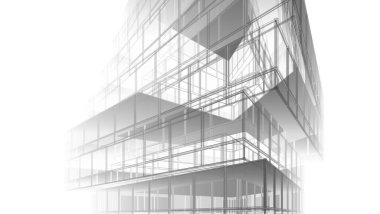 Soyut fütüristik arka plan, bir iş için modern grafik tasarımı, duvar kağıdı gökdelenler tasarımı, illüstrasyon. soyut mimari duvar kağıdı