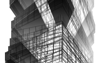 Soyut fütüristik arka plan, bir iş için modern grafik tasarımı, duvar kağıdı gökdelenler tasarımı, illüstrasyon. soyut mimari duvar kağıdı