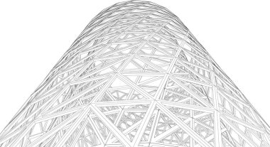 Soyut fütüristik arka plan, bir iş için modern grafik tasarımı, duvar kağıdı gökdelenleri tasarımı, vektör illüstrasyonu. soyut mimari duvar kağıdı