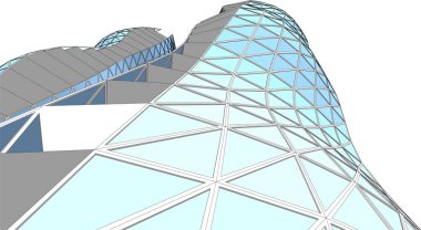 Soyut fütüristik arka plan, bir iş için modern grafik tasarımı, duvar kağıdı gökdelenleri tasarımı, vektör illüstrasyonu. soyut mimari duvar kağıdı