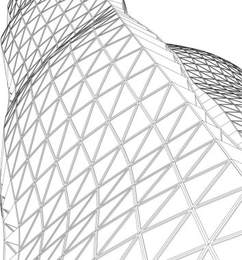 Soyut fütüristik arka plan, bir iş için modern grafik tasarımı, duvar kağıdı gökdelenleri tasarımı, vektör illüstrasyonu. soyut mimari duvar kağıdı