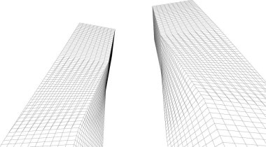 Soyut fütüristik arka plan, bir iş için modern grafik tasarımı, duvar kağıdı gökdelenleri tasarımı, vektör illüstrasyonu. soyut mimari duvar kağıdı