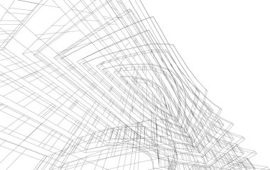 Soyut fütüristik arka plan, bir iş için modern grafik tasarımı, duvar kağıdı gökdelenleri tasarımı, vektör illüstrasyonu. soyut mimari duvar kağıdı