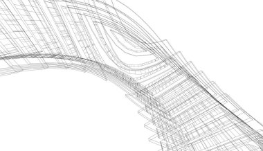Soyut fütüristik arka plan, bir iş için modern grafik tasarımı, duvar kağıdı gökdelenleri tasarımı, vektör illüstrasyonu. soyut mimari duvar kağıdı