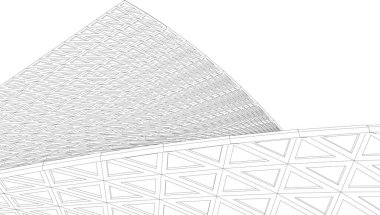 Soyut fütüristik arka plan, bir iş için modern grafik tasarımı, duvar kağıdı gökdelenleri tasarımı, vektör illüstrasyonu. soyut mimari duvar kağıdı