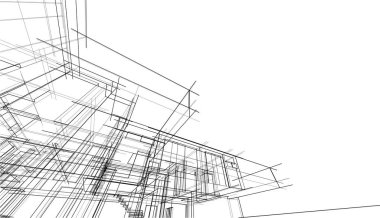 Soyut fütüristik arka plan, bir iş için modern grafik tasarımı, duvar kağıdı gökdelenleri tasarımı, vektör illüstrasyonu. soyut mimari duvar kağıdı