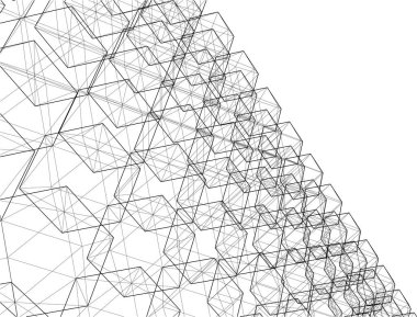 Soyut fütüristik arka plan, bir iş için modern grafik tasarımı, duvar kağıdı gökdelenleri tasarımı, vektör illüstrasyonu. soyut mimari duvar kağıdı