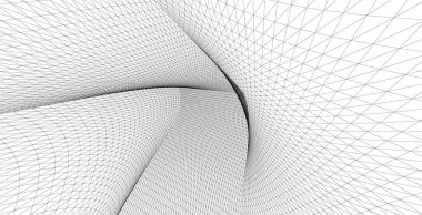  Gelecek perspektifi, soyut mimari duvar kağıdı tasarımı, dijital geometrik konsept arkaplan