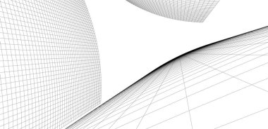  Gelecek perspektifi, soyut mimari duvar kağıdı tasarımı, dijital geometrik konsept arkaplan