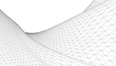  Gelecek perspektifi, soyut mimari duvar kağıdı tasarımı, dijital geometrik konsept arkaplan