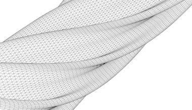  Gelecek perspektifi, soyut mimari duvar kağıdı tasarımı, dijital geometrik konsept arkaplan