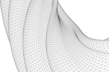  Gelecek perspektifi, soyut mimari duvar kağıdı tasarımı, dijital geometrik konsept arkaplan