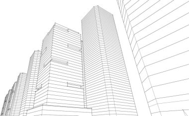 Soyut fütüristik arka plan, bir iş için modern grafik tasarımı, duvar kağıdı gökdelenleri tasarımı, vektör illüstrasyonu. soyut mimari duvar kağıdı