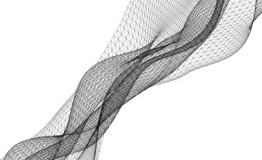  Gelecek perspektifi, soyut mimari duvar kağıdı tasarımı, dijital geometrik konsept arkaplan