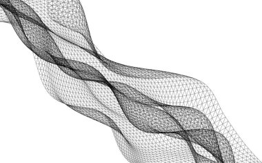  Gelecek perspektifi, soyut mimari duvar kağıdı tasarımı, dijital geometrik konsept arkaplan