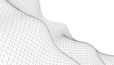  Gelecek perspektifi, soyut mimari duvar kağıdı tasarımı, dijital geometrik konsept arkaplan