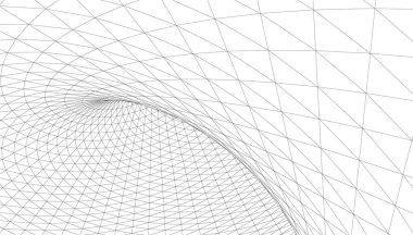  Gelecek perspektifi, soyut mimari duvar kağıdı tasarımı, dijital geometrik konsept arkaplan