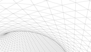  Gelecek perspektifi, soyut mimari duvar kağıdı tasarımı, dijital geometrik konsept arkaplan