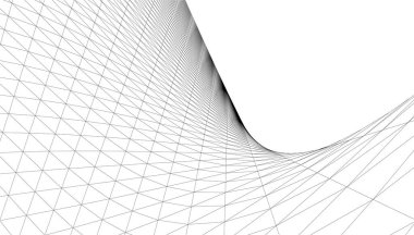  Gelecek perspektifi, soyut mimari duvar kağıdı tasarımı, dijital geometrik konsept arkaplan