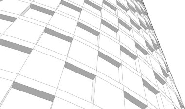  Gelecek perspektifi, soyut mimari duvar kağıdı tasarımı, dijital geometrik konsept arkaplan