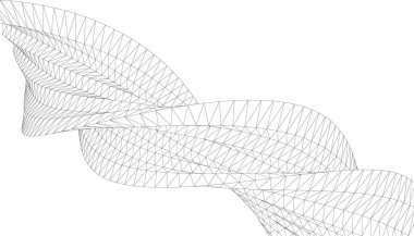  Gelecek perspektifi, soyut mimari duvar kağıdı tasarımı, dijital geometrik konsept arkaplan