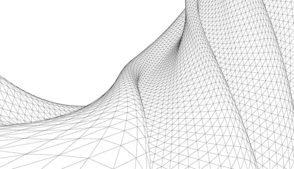  Gelecek perspektifi, soyut mimari duvar kağıdı tasarımı, dijital geometrik konsept arkaplan