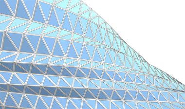  Gelecek perspektifi, soyut mimari duvar kağıdı tasarımı, dijital geometrik konsept arkaplan