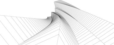  Gelecek perspektifi, soyut mimari duvar kağıdı tasarımı, dijital geometrik konsept arkaplan