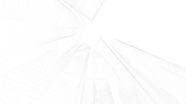  Gelecek perspektifi, soyut mimari duvar kağıdı tasarımı, dijital geometrik konsept arkaplan