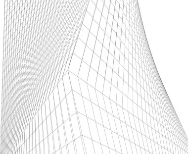  Gelecek perspektifi, soyut mimari duvar kağıdı tasarımı, dijital geometrik konsept arkaplan