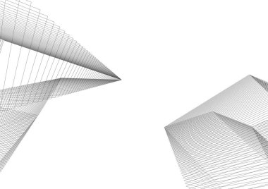  Gelecek perspektifi, soyut mimari duvar kağıdı tasarımı, dijital geometrik konsept arkaplan