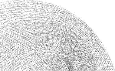  Gelecek perspektifi, soyut mimari duvar kağıdı tasarımı, dijital geometrik konsept arkaplan