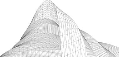  Gelecek perspektifi, soyut mimari duvar kağıdı tasarımı, dijital geometrik konsept arkaplan