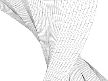  Gelecek perspektifi, soyut mimari duvar kağıdı tasarımı, dijital geometrik konsept arkaplan