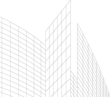  Gelecek perspektifi, soyut mimari duvar kağıdı tasarımı, dijital geometrik konsept arkaplan
