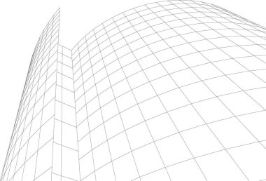  Gelecek perspektifi, soyut mimari duvar kağıdı tasarımı, dijital geometrik konsept arkaplan