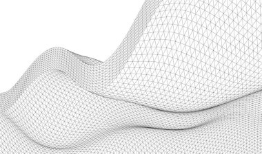  Gelecek perspektifi, soyut mimari duvar kağıdı tasarımı, dijital geometrik konsept arkaplan