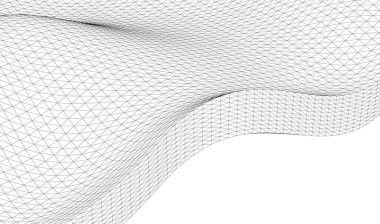 Çizgiler ve dalga ile soyut arkaplan