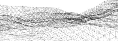 Üç boyutlu soyut arkaplan. 3D görüntüleme. vektör illüstrasyonu.