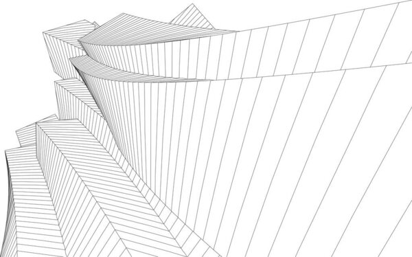  futuristic perspective, abstract architectural wallpaper design, digital geometric concept  background