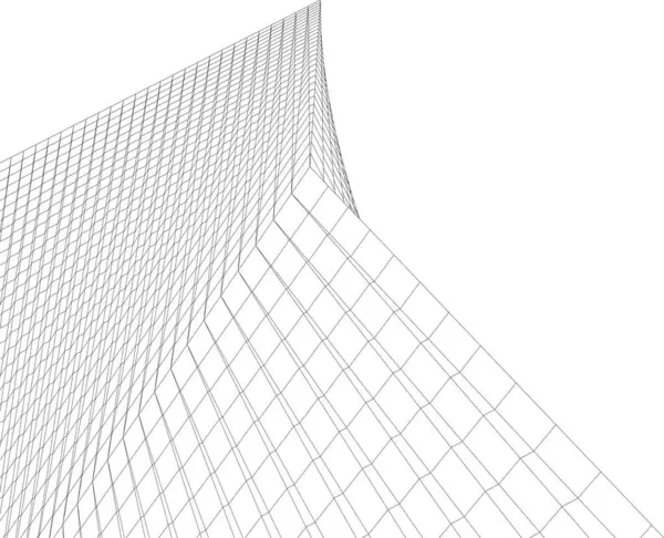  Gelecek perspektifi, soyut mimari duvar kağıdı tasarımı, dijital geometrik konsept arkaplan