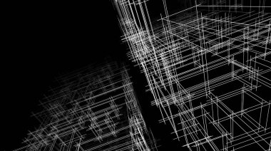 abstract architectural wallpaper high building design, digital concept background