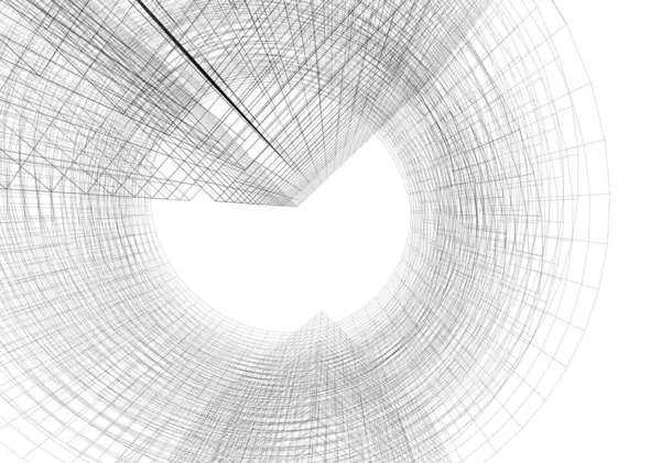 abstract drawing lines in architectural art concept, minimal geometrical shapes.